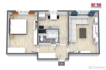 Pronájem bytu 2+1, 53 m², Chodov, ul. Vítězná - 10