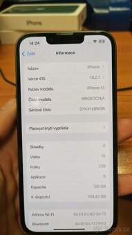 Apple iPhone 13 128GB Green,skvělý stav,baterie88%,zár.12mes - 10