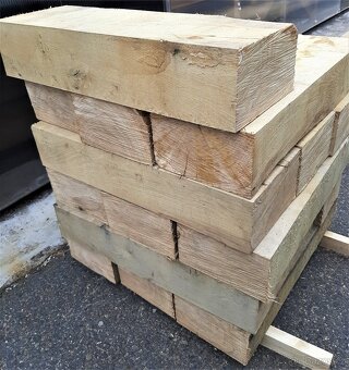 Dubové pražce a hranoly nové, vysušené I. tř. 15x26x400 cm - 10