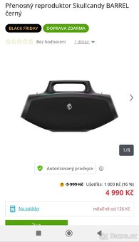 Přenosný Reproduktor bloutooch - 10