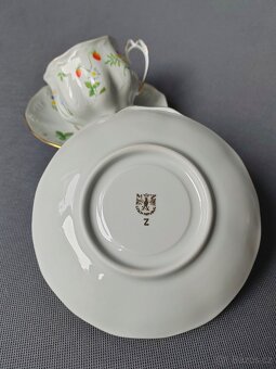 Porcelánová čajová sada šálků s podšálkem Moritz Zdekauer - 10