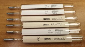 RTUŤOVÝ TEPLOMĚR LÉKAŘSKÝ - NORMOVANÝ - 10