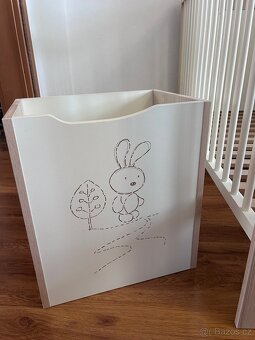 Dětská postýlka 120x60 s motivem zajíčka - 10