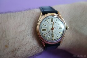 Německé pozlacené hodinky GUB Glashutte Q1 - 10