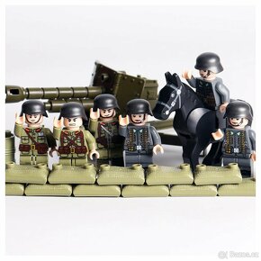 Rôzne sety vojakov 4 + doplnky - typ lego - nové - 10