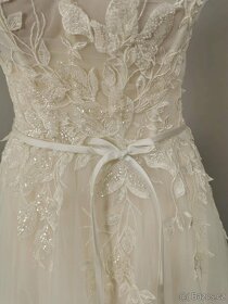 Luxusní nenošené svatební šaty, Lucile, XS/S - 34/36 EU - 10