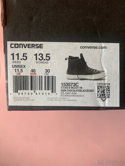 Converse Zimní Boty All Star Boot PC Brown Leather - 46 - 10