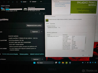 Herní Notebook Dell - i7-7700HQ, GTX 1050 Ti 4GB, 1256GB - 10