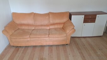 Rozkládací gauč oranžový - 10