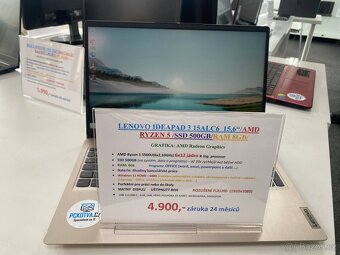 LENOVO IDEAPAD 3 15ALC6 15,6“/AMD RYZEN 5 /SSD 500GB/RAM 8G - 10