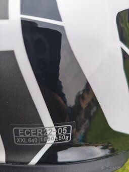 Výklopná přilba na motorku. Velikost 2XL. Nová - 10