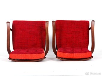 Přečalouněná párová křesla THONET, 2 ks. - 10
