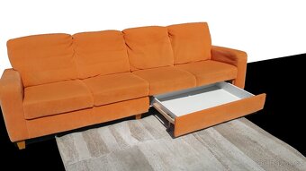 luxusní sedačka pro 4 + taburet – DOPRAVA - 10