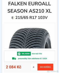 FALKEN EURO ALL SEASON 215/65 R17 XL 103V - 10