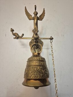 MASIVNÍ MOSAZNÝ ZVON S TÁHLEM - ZVONEK - 10