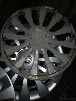 zánovní ocelové disky/poklice - Škoda (185/60 R15,6Jx15) - 10