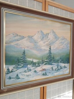 obraz ZIMNÍ VYSOKÉ TATRY, olej, Jan Boža Pospíšil 1946 - 10