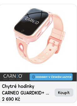Dětské hodinky Carneo GuardKid+4G PLATINUM růžové - 10