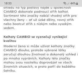 Dámské kalhoty Cambio vel. S - 10