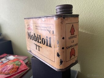 Plechovka od oleje Mobiloil - 10