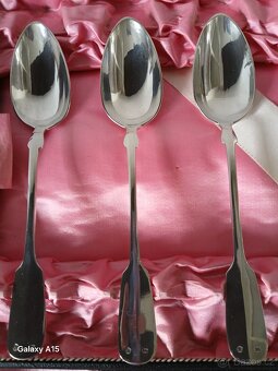 STAROZITNE STRIBRNE PRIBORY RAKOUSKO-UHERSKO - 10