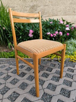 Retro dřevěné jídelní židle Jitona - 70. léta - 10