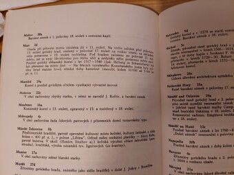 Mapa kulturních památek ČSSR - retro cestování mapa - SLEVA - 10