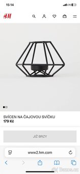 Kovový svícen 2ks H&M - 10