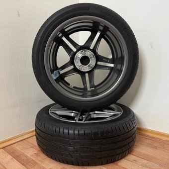 MERCEDES CLA AMG 5x112 R18 ET49+LETNÍ 225/45R18 7mm GREY - 10