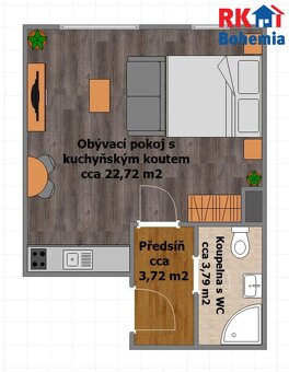 Pronájem bytu 1+kk s parkovacím stáním v Českém Brodě, nedal - 10