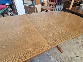 Stul Jidelni Dub Rustikál Rozkládací 100x160 výška 78/202 cm - 10