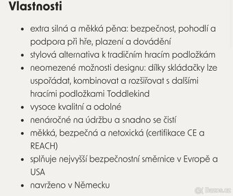 TODDLE KIND podložka na hraní, odstín Earth - Clay - 10