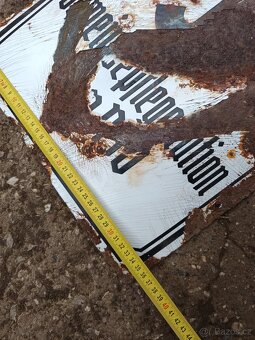 Stará smaltovaná cedule ze Sudet - 10