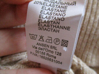 Dámské svetrové šaty Italy S M 36 38 - 10