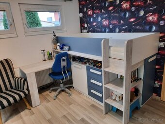 Chytrý dětský/studentský pokoj pro 2 sourozence - 10