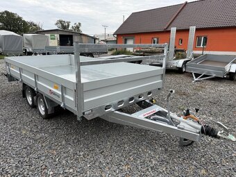 Přívěsný vozík 300x185cm,hydraulicky sklopný 3-strany,3500kg - 10