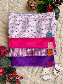 Dětská NOVÁ pletená čelenka ,, tyrkysová" - 10