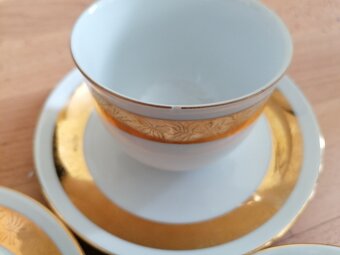 Starožitný porcelánový čajový kávový jídelní servis sada - 10