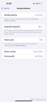 Iphone 16 pro max Black 256gb-TOP stav - 10