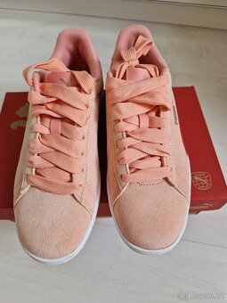 Oranžové kožené tenisky PUMA vel. 39 - 10
