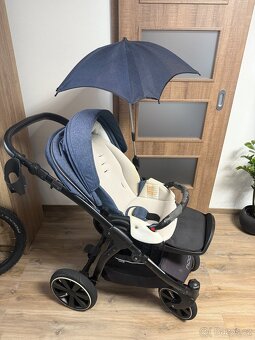 Kočárek Noordi Fjordi II 2v1 Jeans Blue - 10