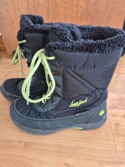 Zimní boty loap v.35 sněhule černo zelené - 10