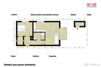 Prodej bytu 2+kk, 54 m², Plzeň, ul. Střední cesta - 10