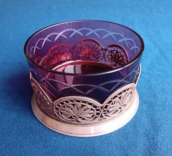 SKLO, HUTNÍ SKLO - MÍSY, VÁZY, POPELNÍKY - 10