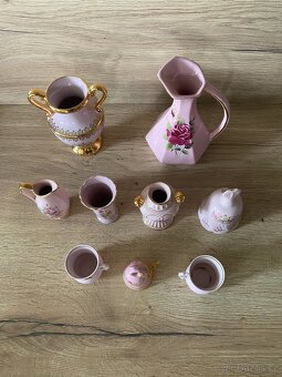 porcelán růžový porcelán koflík - 10