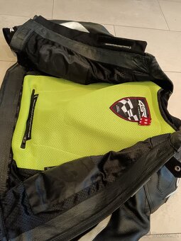 4SR RR Evo 2 Gun Metal-Pánská kožená moto kombinéza - 10