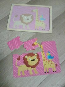 Dřevěná puzzle pro nejmenší děti (6 ks) - 10