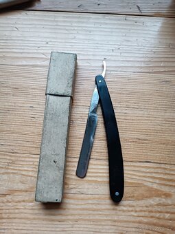 Sada holicích břitů Solingen+ brusné kameny+ doplňky - 10