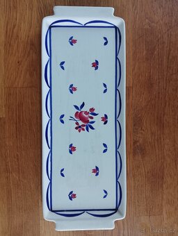 ART DECO FAJÁNS TÁC RUČNĚ MALOVANÝ GIEN FRANCIE - 10