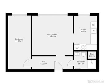 Prodej bytu 2+1 v osobním vlastnictví, 44 m² – Zlín - 10